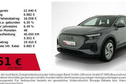 Audi Q4 e-tron 41.750 km 22.940 € Nürnberg 90411