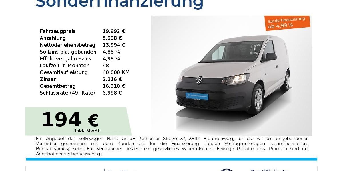 VW Caddy 11.450 km 18.940 &euro; Nürnberg 90441