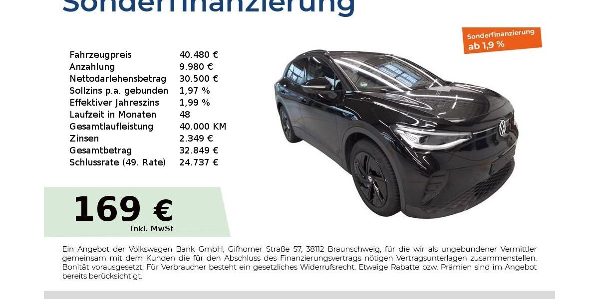 VW ID.4 14.239 km 40.480 &euro; Fürth 90763