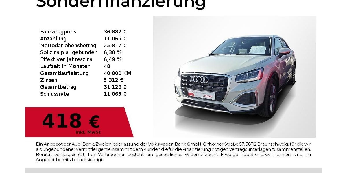 Audi Q2 10.100 km 36.882 &euro; Lauf an der Pegnitz 91207