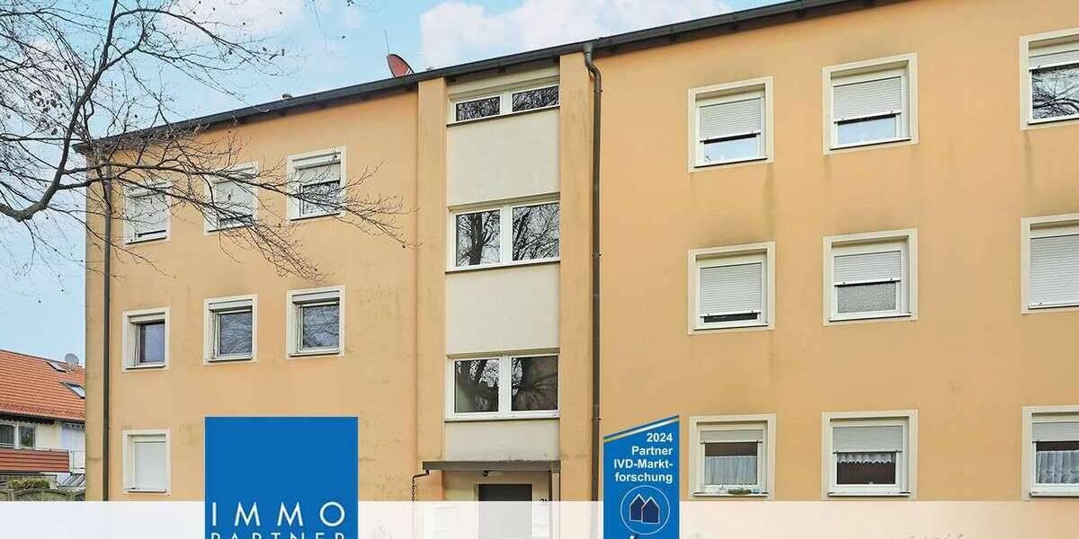 Etagenwohnung Schwabach - 2 Zimmer, 33 m&sup2;, 94.500&euro; | Angebot:24443763