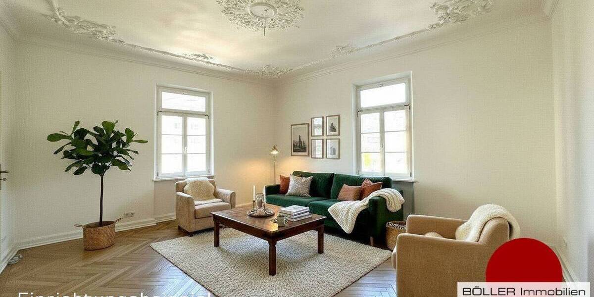Etagenwohnung Nürnberg Gleißbühl - 4 Zimmer, 139 m&sup2;, 2.400&euro; | Angebot:26744512
