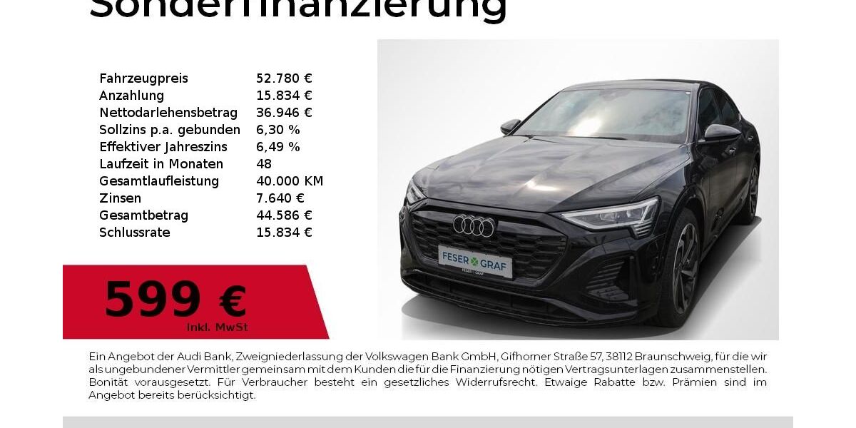Audi Q8 e-tron 27.300 km 49.780 &euro; Nürnberg 90411