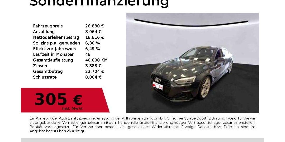 Audi A5 68.950 km 26.880 &euro; Lauf an der Pegnitz 91207