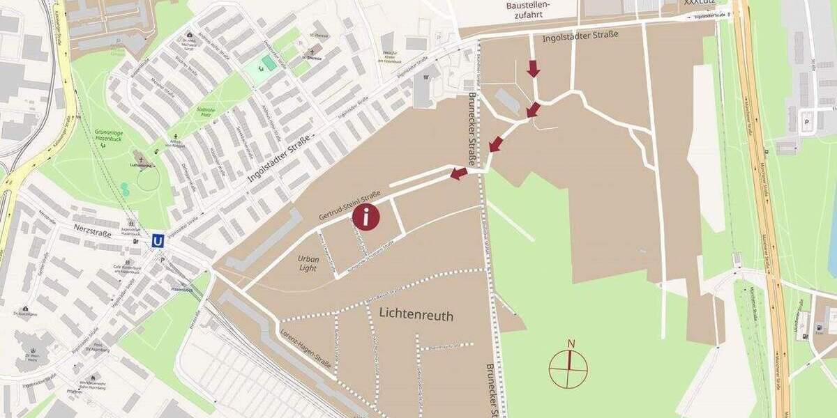 Nur noch 2 voll möblierte NEUBAU-Apartments in unmittelbarer Park- und Uni-Nähe in Nürnberg-Lichtenreuth 1 zimmer