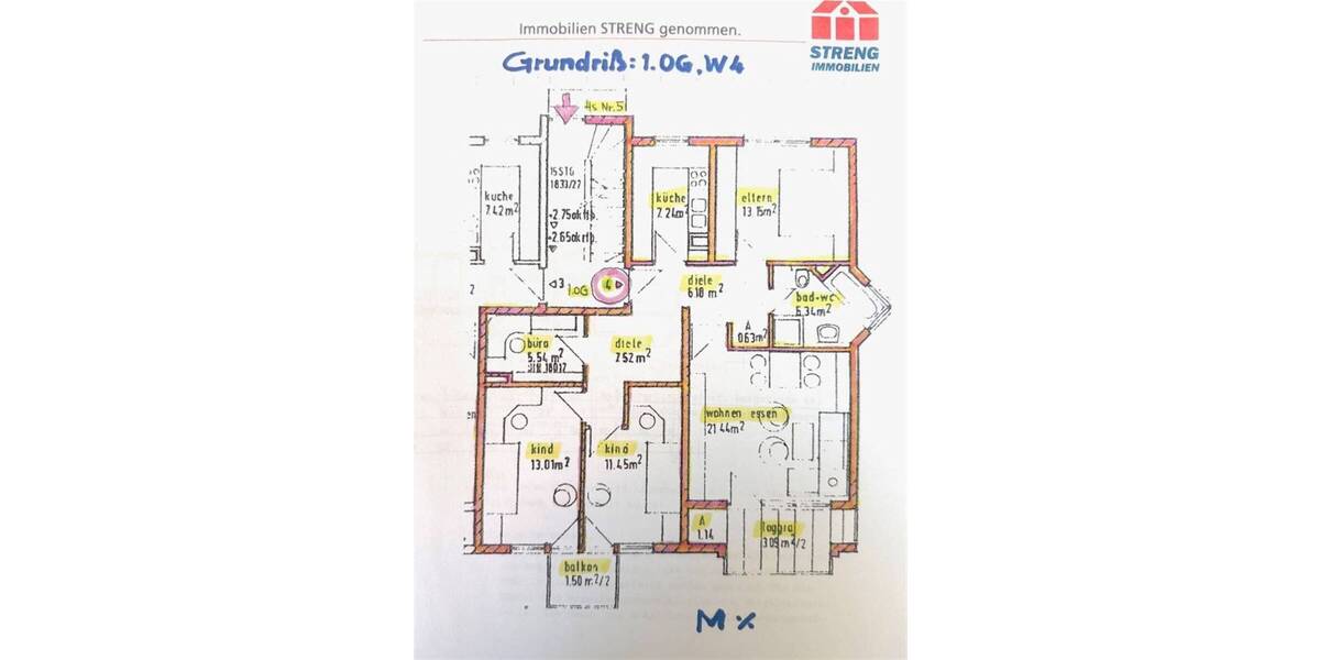 Etagenwohnung Leinburg Diepersdorf - 4 Zimmer, 95 m&sup2;, 325.000&euro; | Angebot:26217946