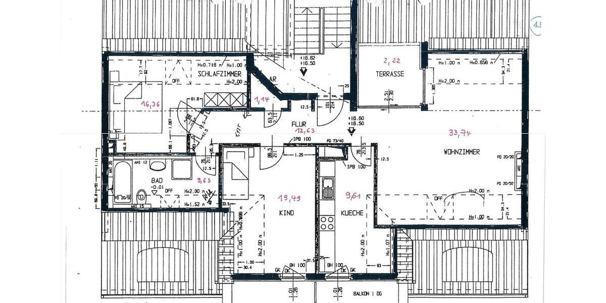 Dachgeschoßwohnung Nürnberg Hasenbuck - 3 Zimmer, 102 m&sup2;, 385.000&euro; | Angebot:26355393
