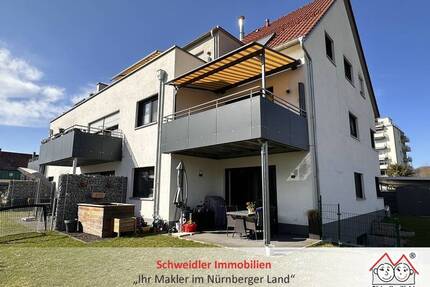 Traum für Gartenliebhaber: Top moderne 3+2-Zimmer-Eigentumswohnung in herrlicher Lage von Hersbruck