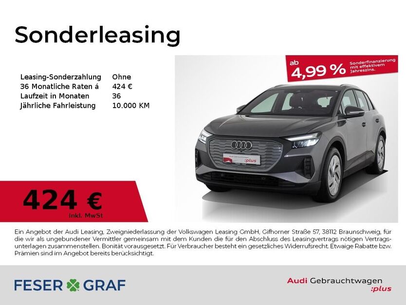 Audi Q4 e-tron 10.297 km 41.990 € Nürnberg 90441