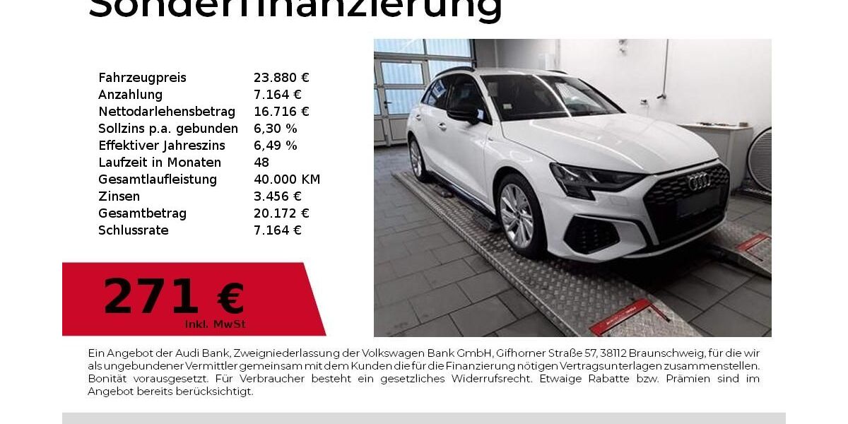 Audi A3 45.750 km 23.880 &euro; Nürnberg 90411