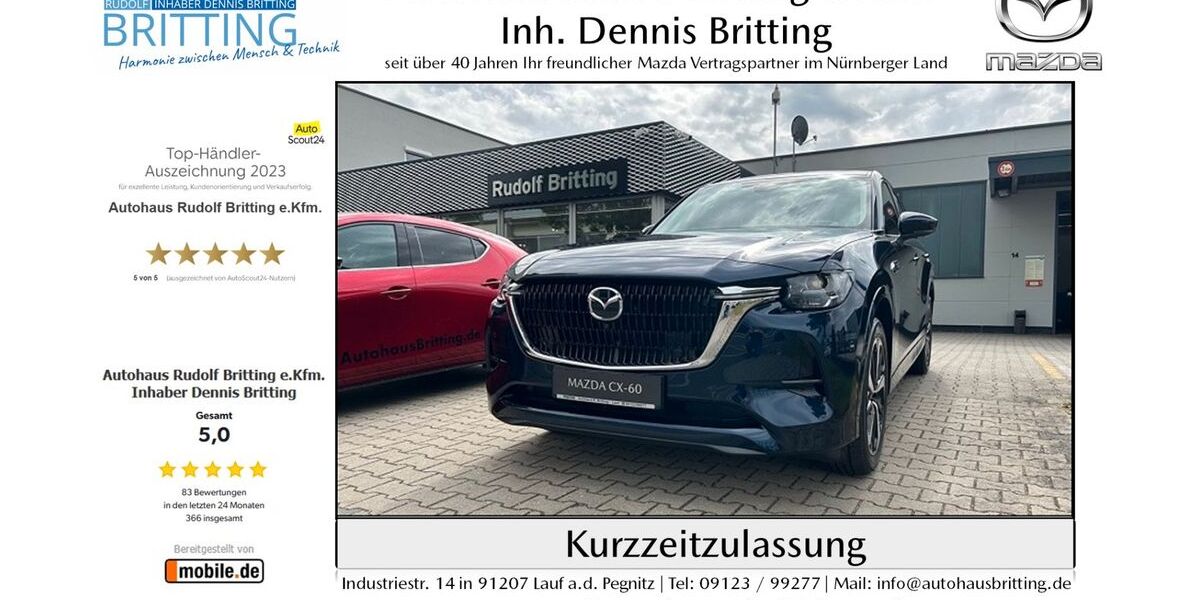 Mazda CX-60 12.000 km 53.890 &euro; Lauf 91207