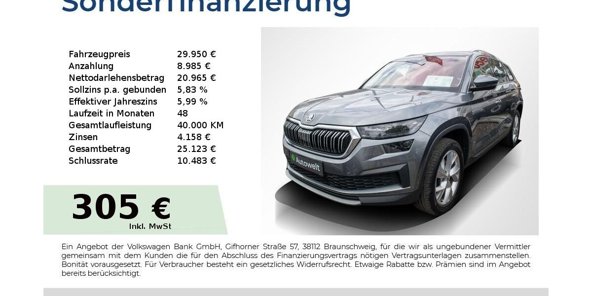 Skoda Kodiaq 104.750 km 29.950 &euro; Nürnberg 90431