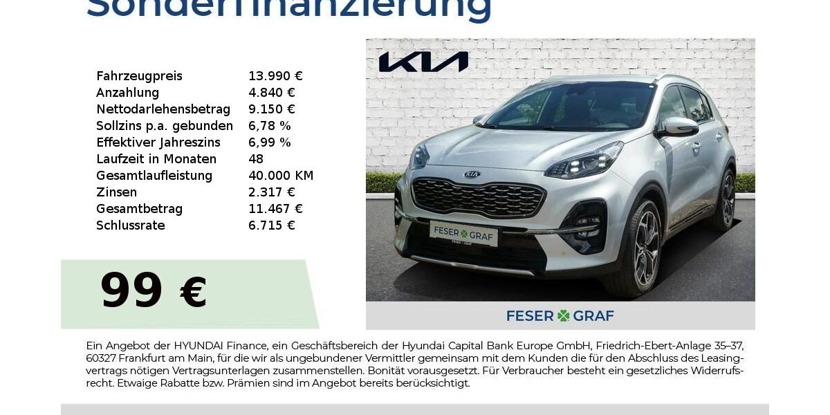 Kia Sportage 91.015 km 13.990 &euro; Roth 91154