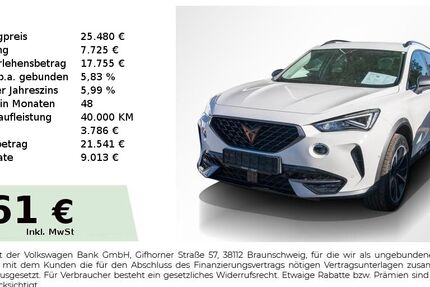 Cupra Formentor 44.550 km 25.480 &euro; Nürnberg 90431