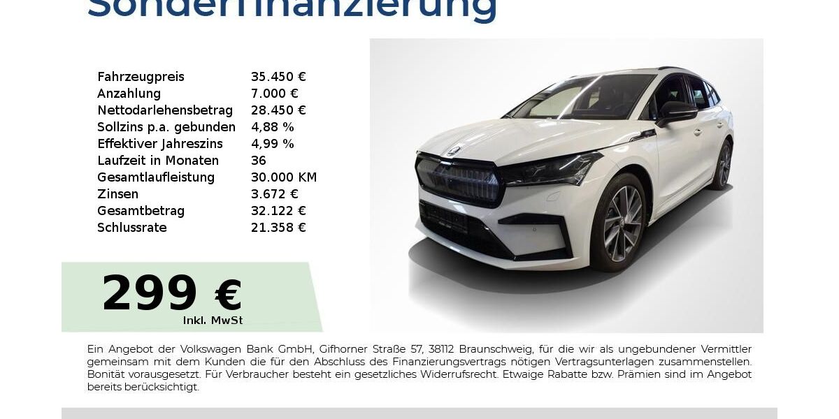 Skoda Enyaq 44.250 km 35.450 &euro; Lauf an der Pegnitz 91207