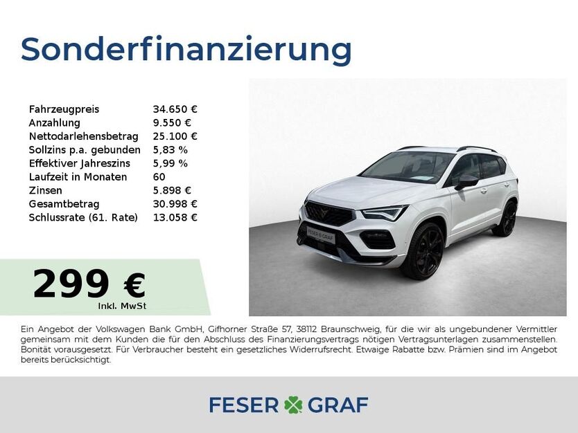 Cupra Ateca 28.800 km 34.650 € Roth 91154