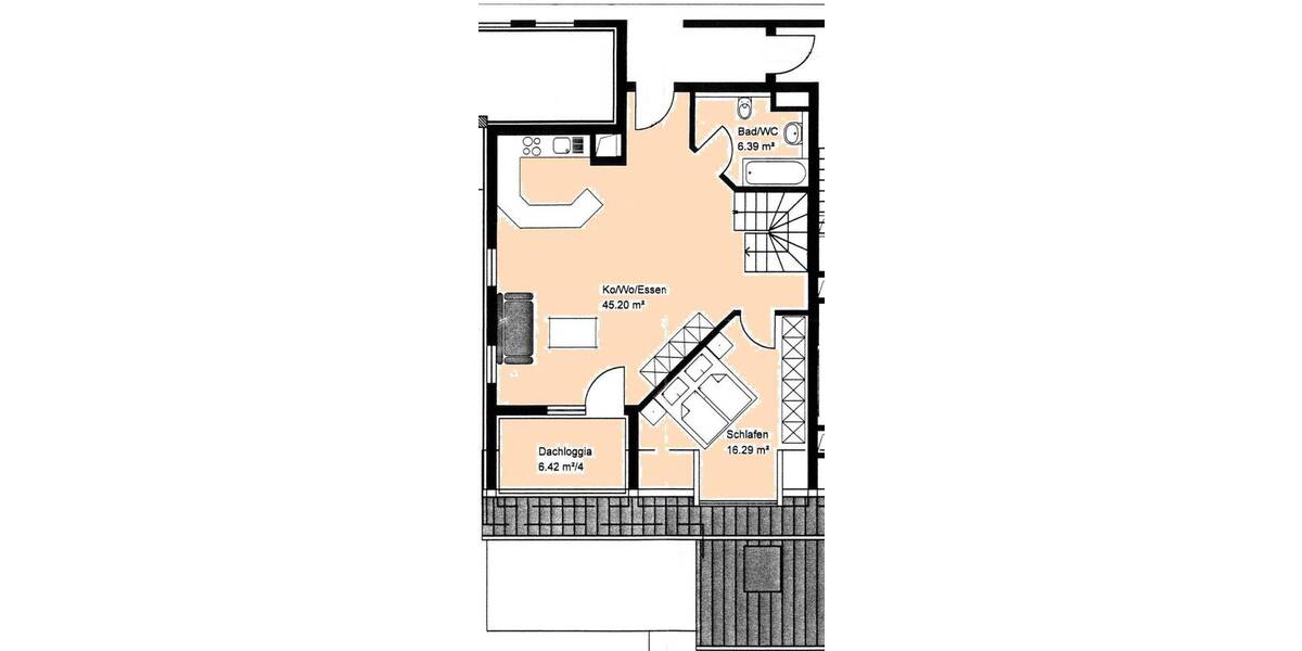 Etagenwohnung Erlangen Tennenlohe - 4 Zimmer, 107 m&sup2;, 1.250&euro; | Angebot:25938363