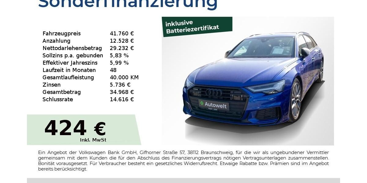 Audi A6 98.550 km 41.760 &euro; Nürnberg 90431