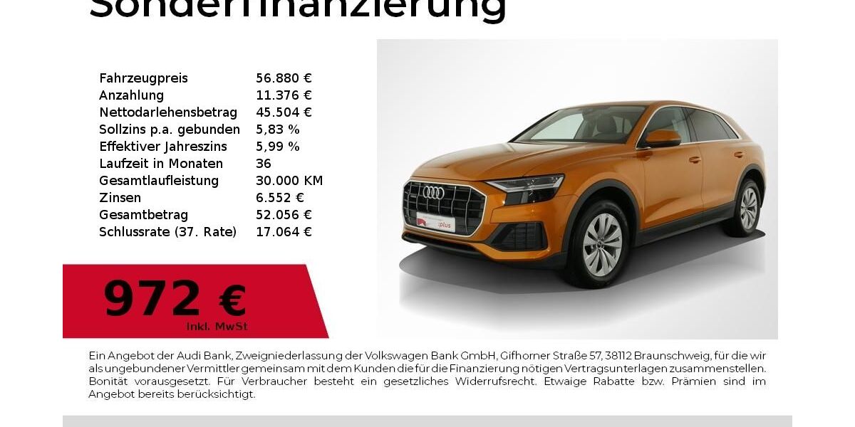 Audi Q8 88.338 km 55.330 &euro; Nürnberg 90441