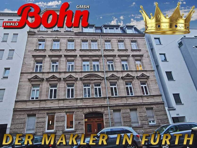 m3453 gepflegte 4,5-Zimmer-Altbau-Wohnung in der Fürther Südstadt Nähe Wiesengrund 4 zimmer