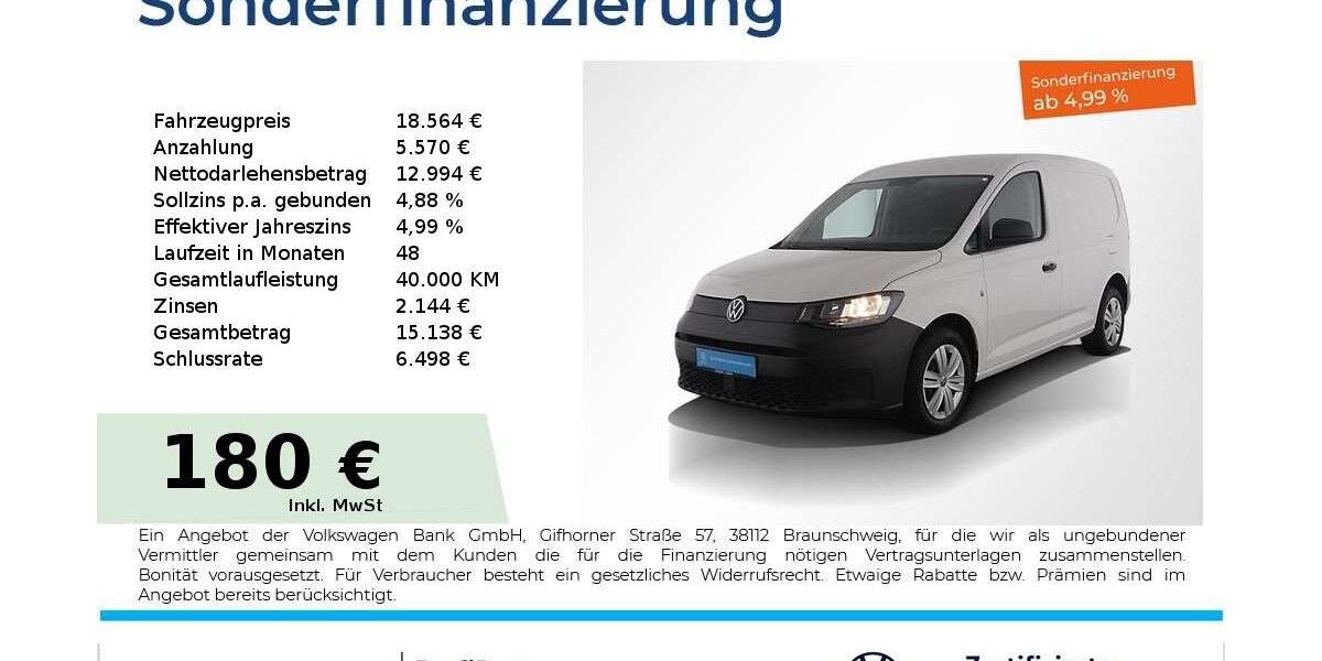 VW Caddy 48.250 km 17.969 &euro; Nürnberg 90441