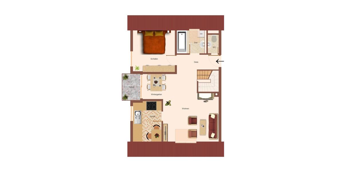 3- Zimmer Maisionettwohnung zum Verlieben… 3 zimmer