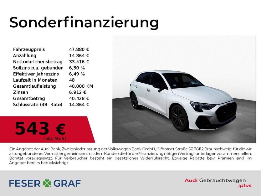 Audi S3 14.800 km 47.880 € Nürnberg 90411