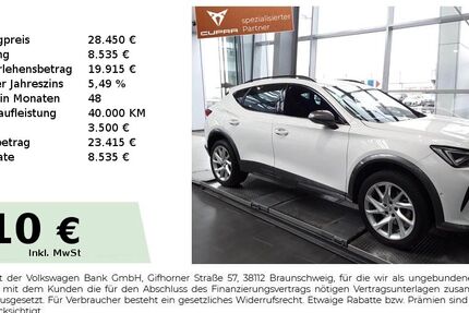 Cupra Formentor 33.750 km 28.450 &euro; Nürnberg 90441