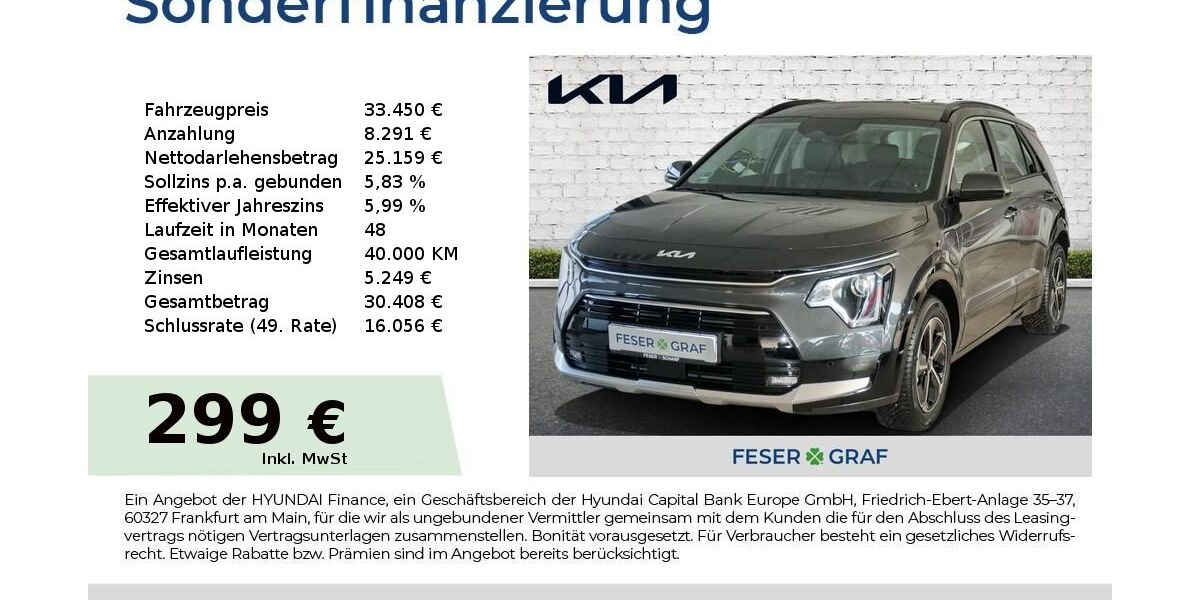 Kia Niro 11.500 km 31.990 € Schwabach 91126