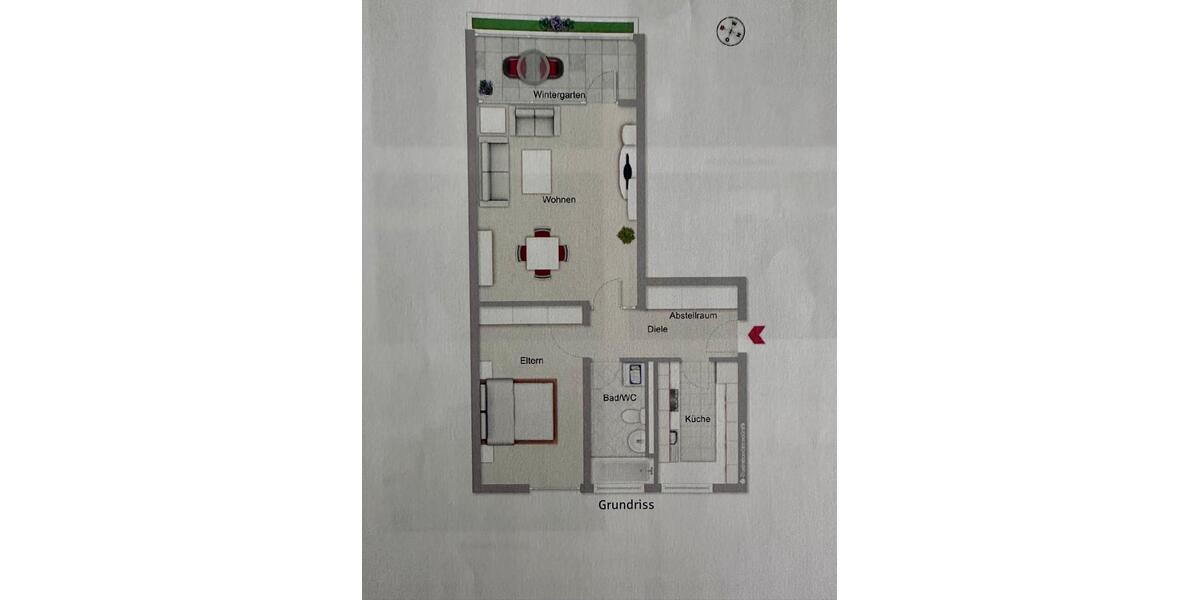 Etagenwohnung Nürnberg Gaismannshof - 2 Zimmer, 65 m&sup2;, 800&euro; | Angebot:27588805