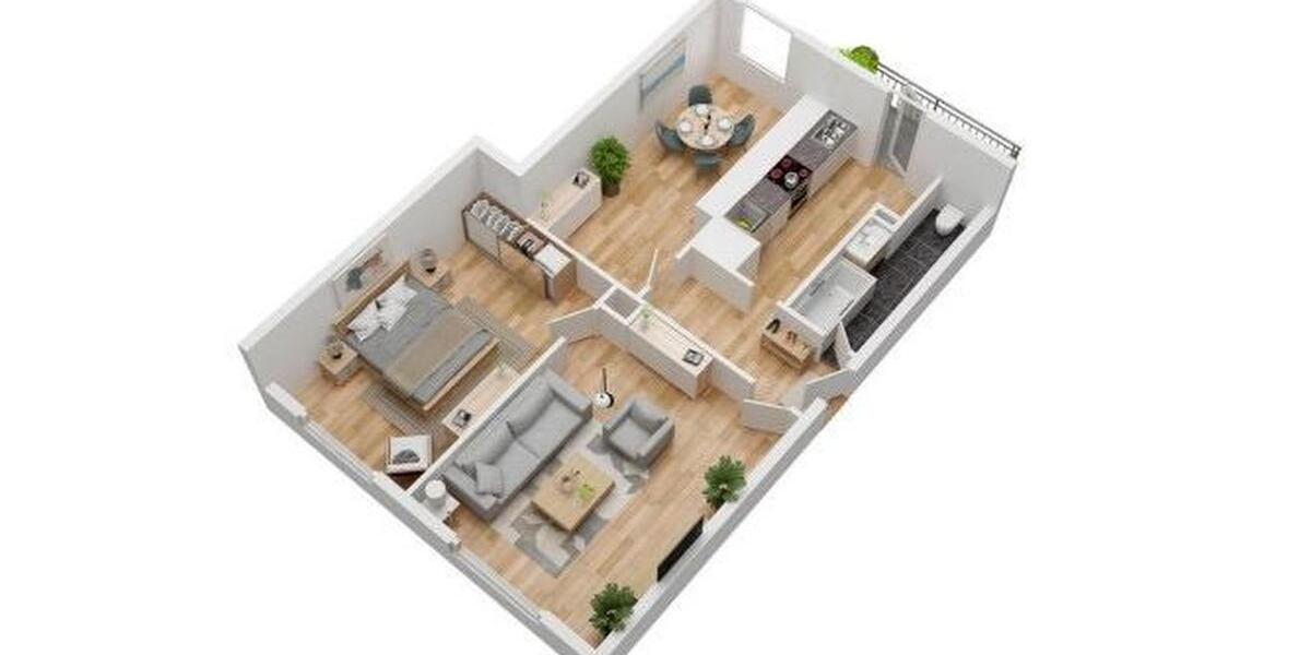 Etagenwohnung Nürnberg Almoshof - 3 Zimmer, 60 m&sup2;, 970&euro; | Angebot:26126706