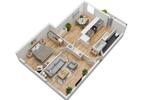 Etagenwohnung Nürnberg Almoshof - 3 Zimmer, 60 m&sup2;, 970&euro; | Angebot:26126706