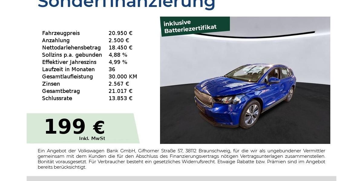 Skoda Enyaq 23.950 km 20.950 &euro; Lauf an der Pegnitz 91207