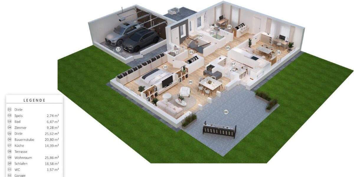 Mehrfamilienhaus, Wohnhaus Nürnberg Kornburg - 7 Zimmer, 202 m&sup2;, 690.000&euro; | Angebot:25815715