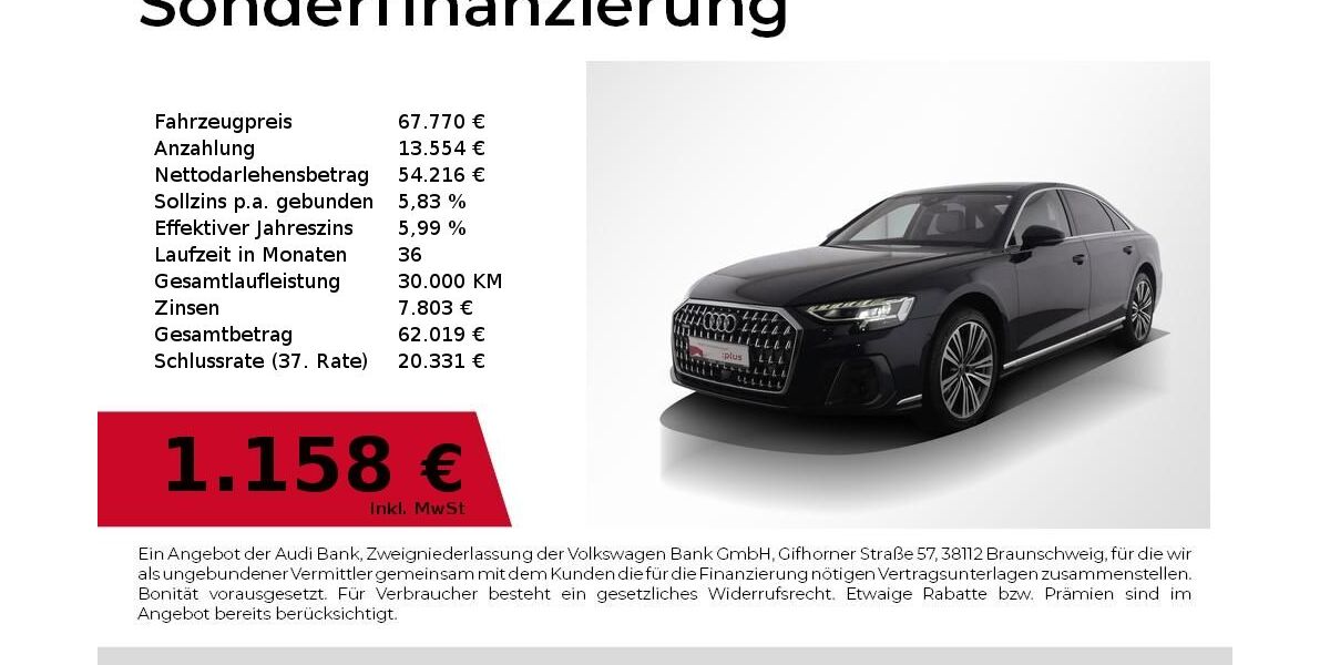 Audi A8 27.600 km 64.770 &euro; Nürnberg 90441