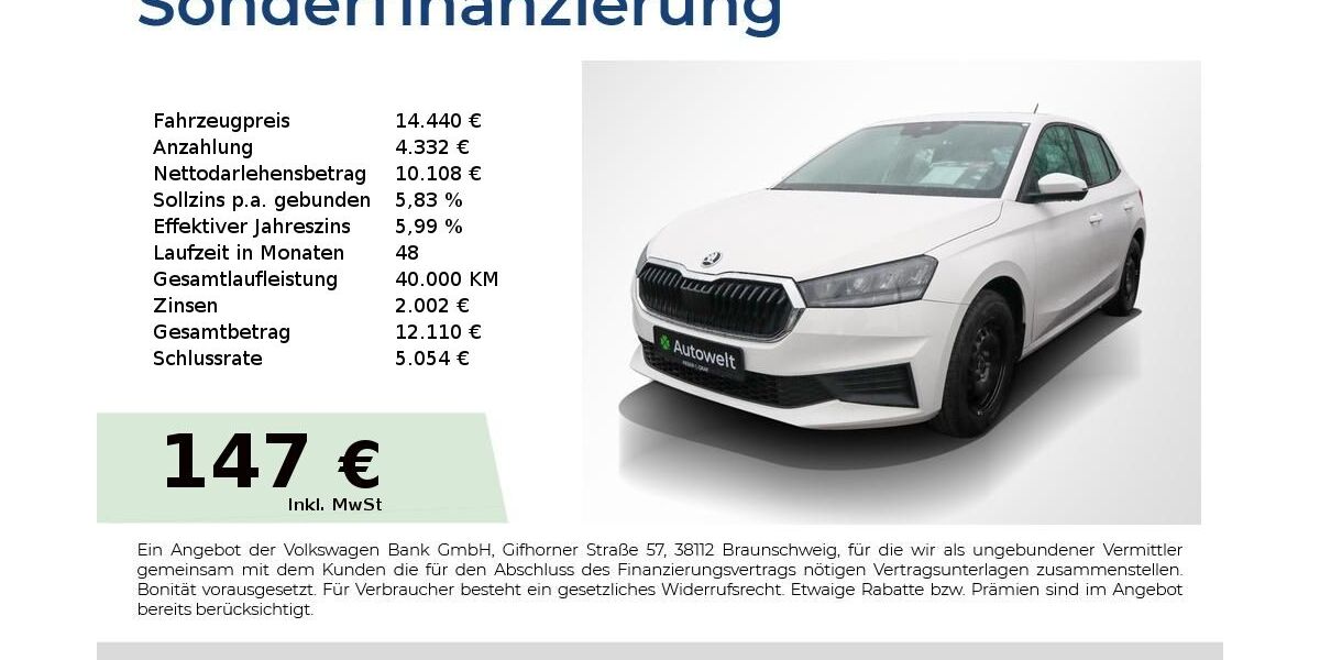 Skoda Fabia 64.450 km 14.440 &euro; Nürnberg 90431