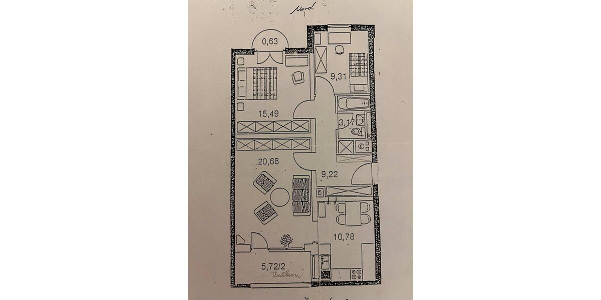 Etagenwohnung Nürnberg Schnepfenreuth - 3 Zimmer, 72 m&sup2;, 312.000&euro; | Angebot:25553216