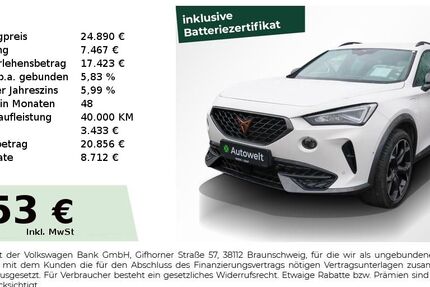 Cupra Formentor 54.350 km 24.440 &euro; Nürnberg 90431