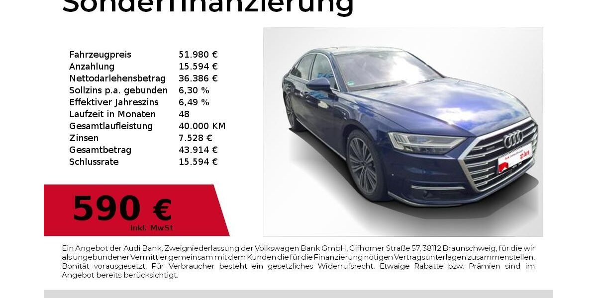 Audi A8 77.600 km 51.980 &euro; Lauf an der Pegnitz 91207