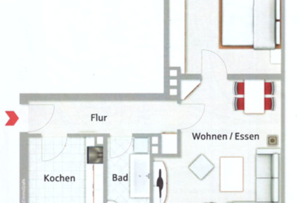 2-Zimmer-Wohnung in Fürth-Hardhöhe – Provisionsfrei von Privat zimmer