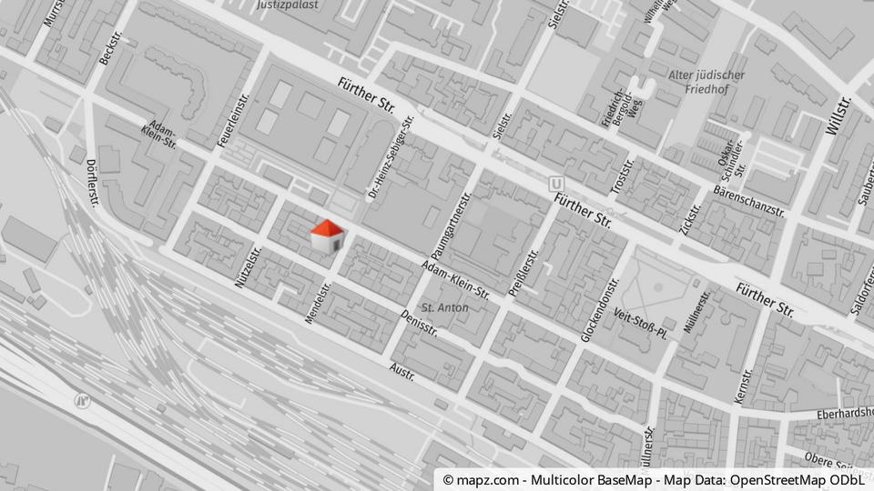 Erdgeschoßwohnung Nürnberg Eberhardshof - 1 Zimmer, 32 m&sup2;, 790&euro; | Angebot:24375113