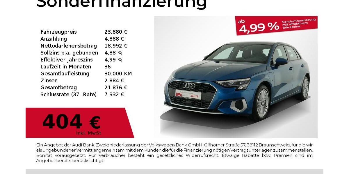 Audi A3 66.400 km 23.880 &euro; Nürnberg 90441