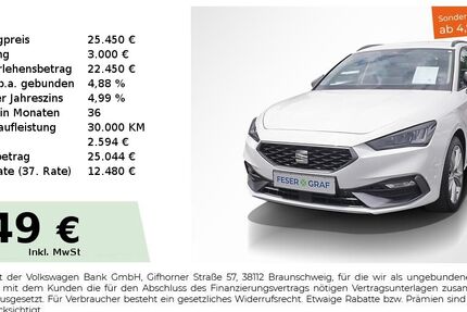 Seat Leon 22.550 km 25.450 € Lauf an der Pegnitz 91207