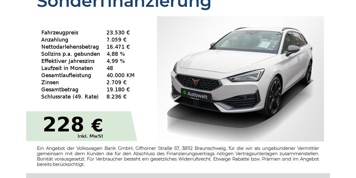Cupra Leon 49.400 km 22.980 &euro; Nürnberg 90431