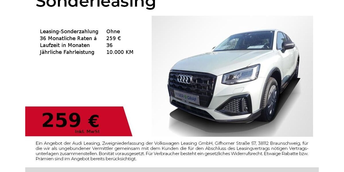 Audi Q2 3.428 km 26.740 &euro; Erlangen 91058