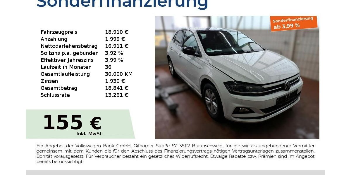 VW Polo 45.933 km 18.910 &euro; Fürth 90763