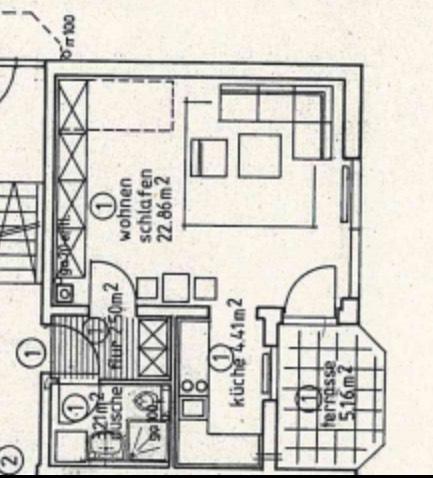 Erdgeschoßwohnung Erlangen Am Anger - 1 Zimmer, 35 m&sup2;, 512&euro; | Angebot:26286306