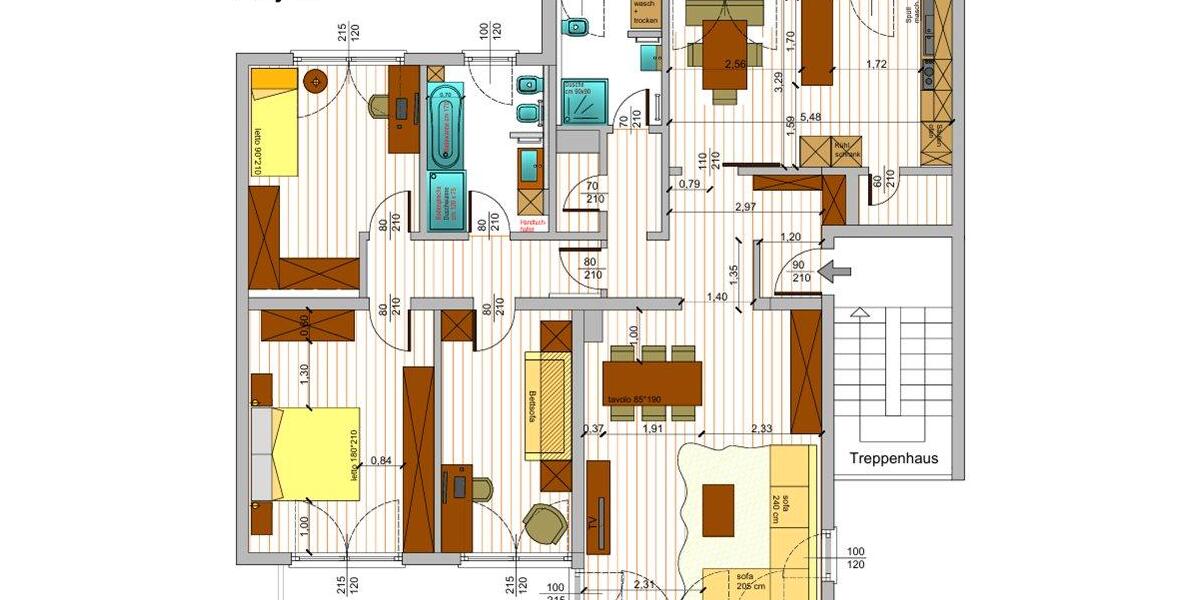 Etagenwohnung Nürnberg Gibitzenhof - 4 Zimmer, 127 m&sup2;, 1.900&euro; | Angebot:26124395
