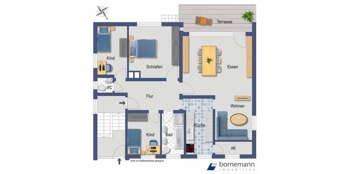 Etagenwohnung Nürnberg Kornburg - 4 Zimmer, 110 m&sup2;, 1.280&euro; | Angebot:26540134