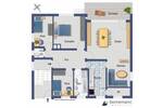 Etagenwohnung Nürnberg Kornburg - 4 Zimmer, 110 m&sup2;, 1.280&euro; | Angebot:26540134